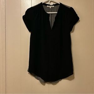 Daniel Rainn Black and Grey Dress Blouse